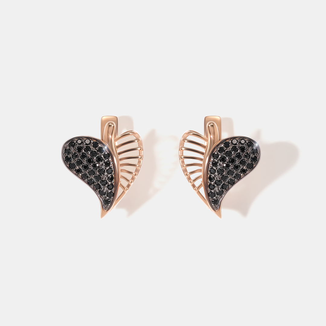 Серебряные серьги со шпинелью