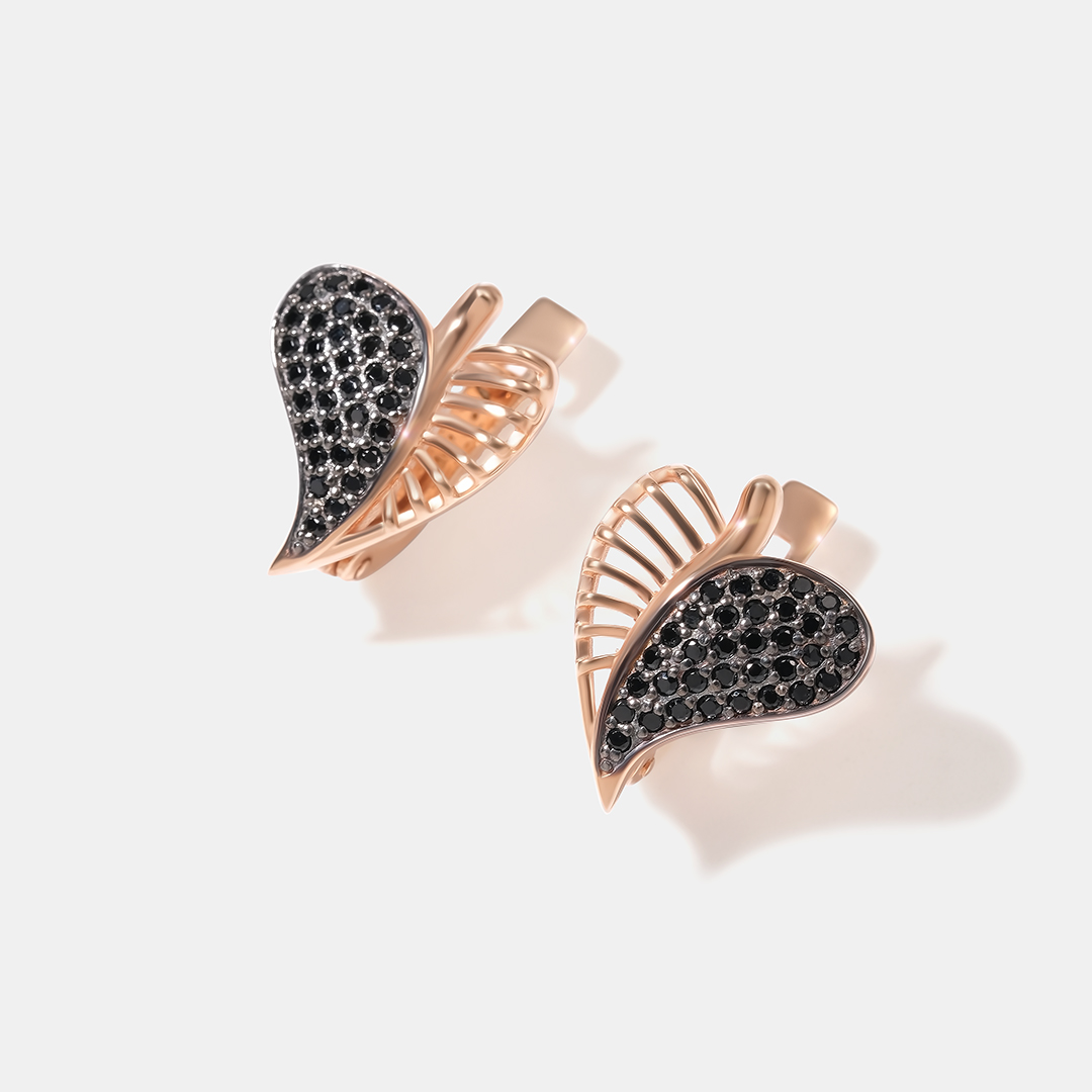 Серебряные серьги со шпинелью