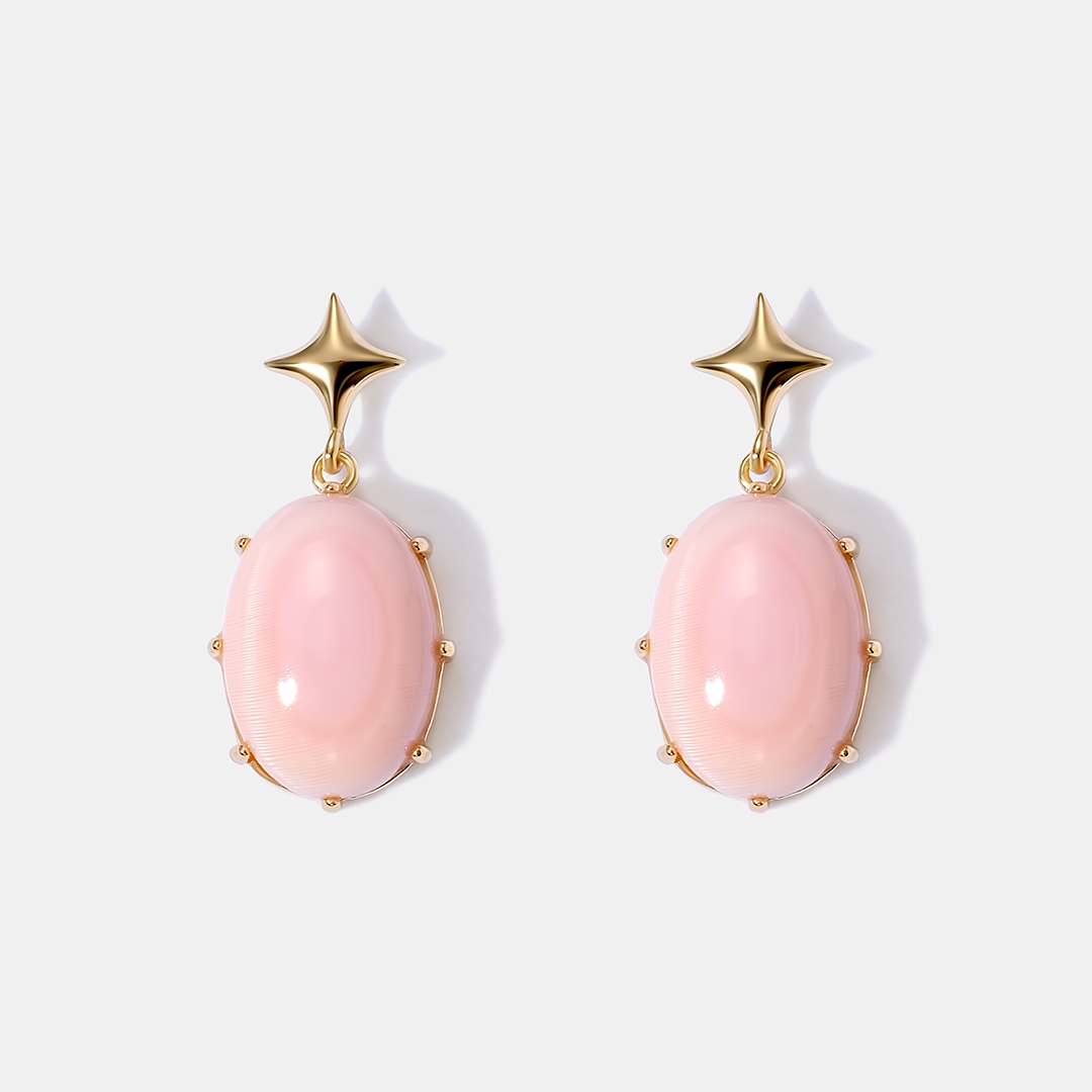 Серебряные серьги с кораллами