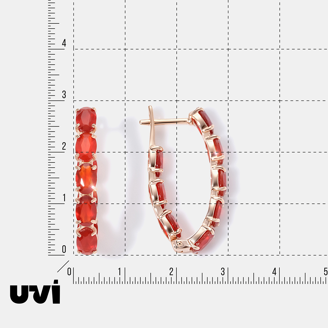 Серебряные серьги с сердоликами