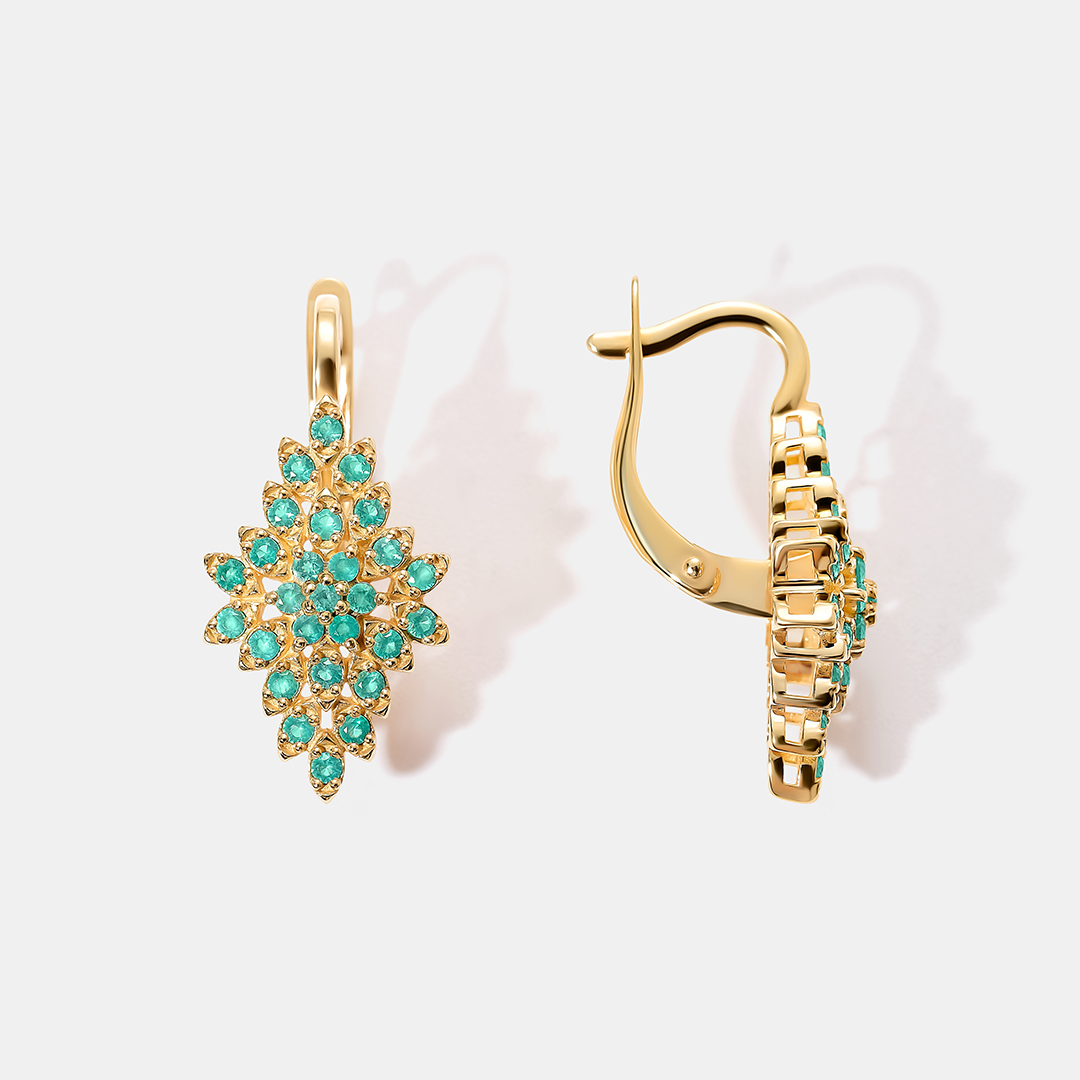 Серебряные серьги с агатами