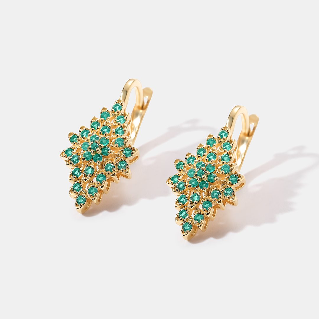 Серебряные серьги с агатами