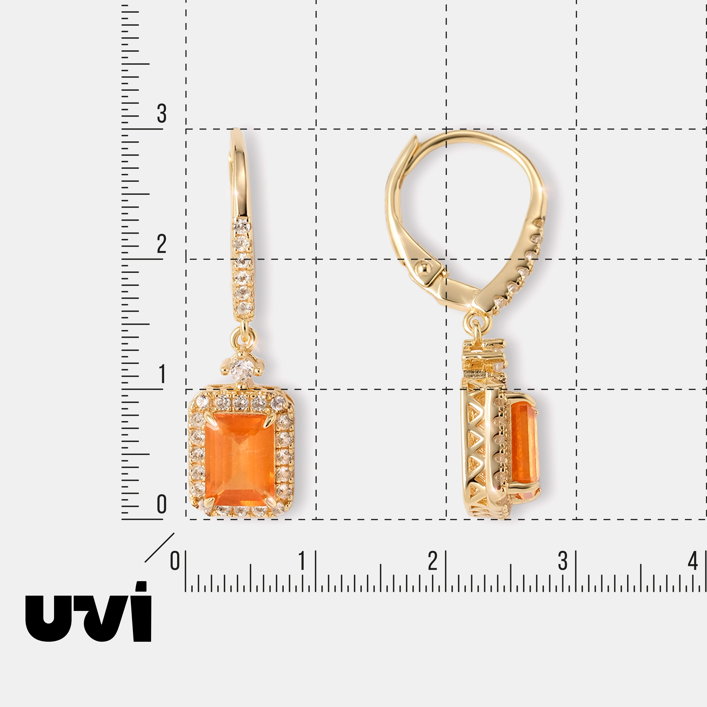 Серебряные серьги с вульфенитами