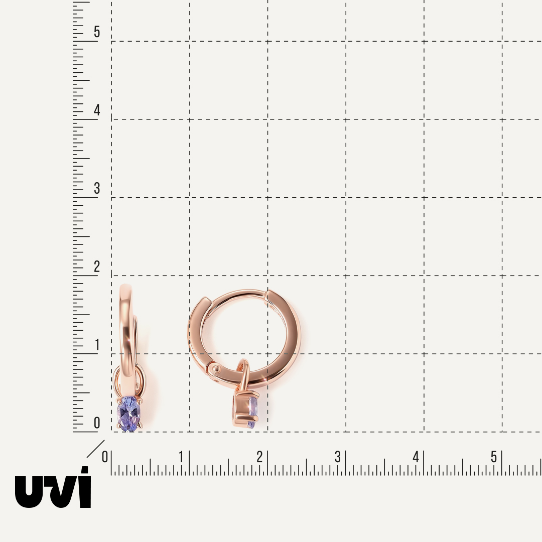 Серебряные серьги-трансформеры с танзанитами