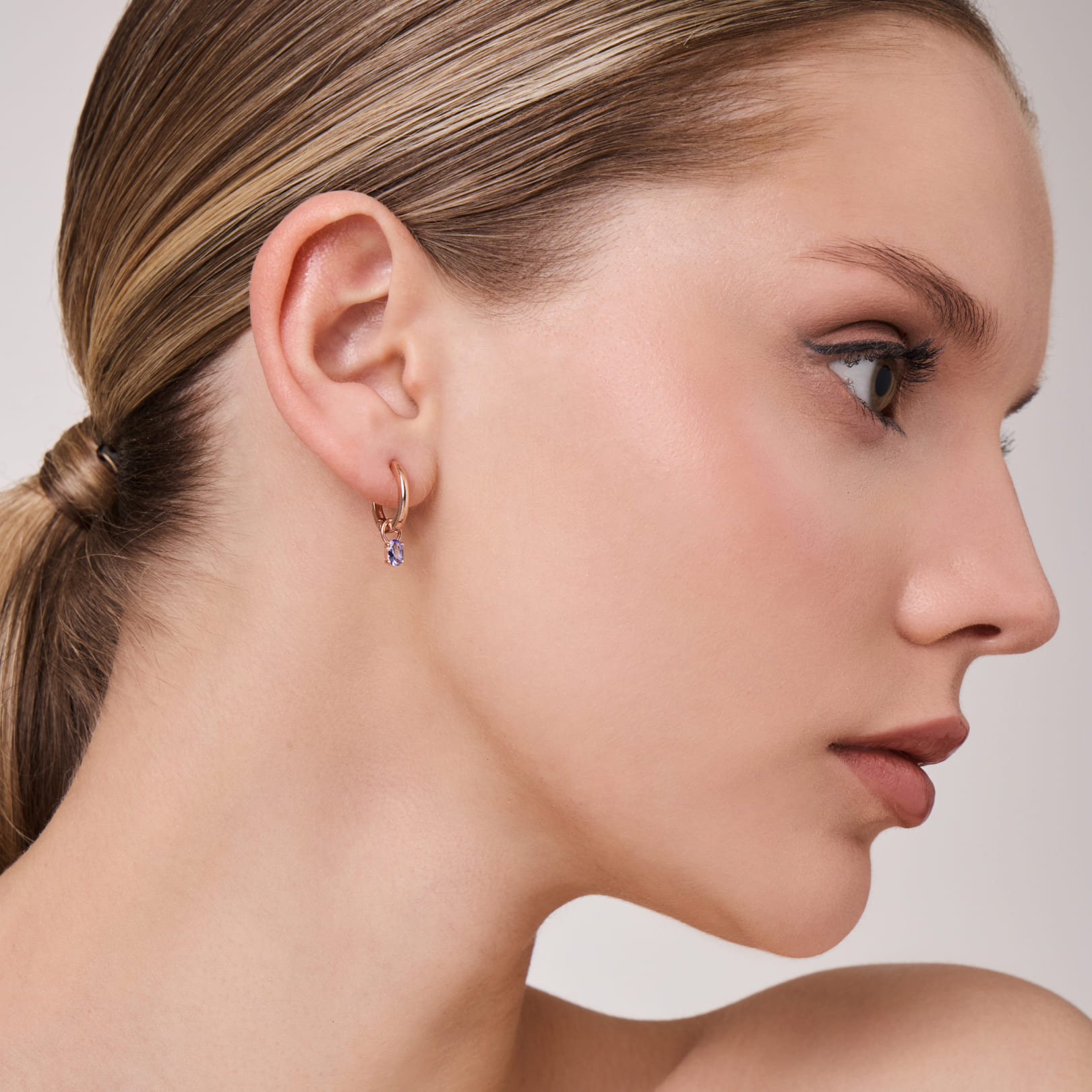 Серебряные серьги-трансформеры с танзанитами