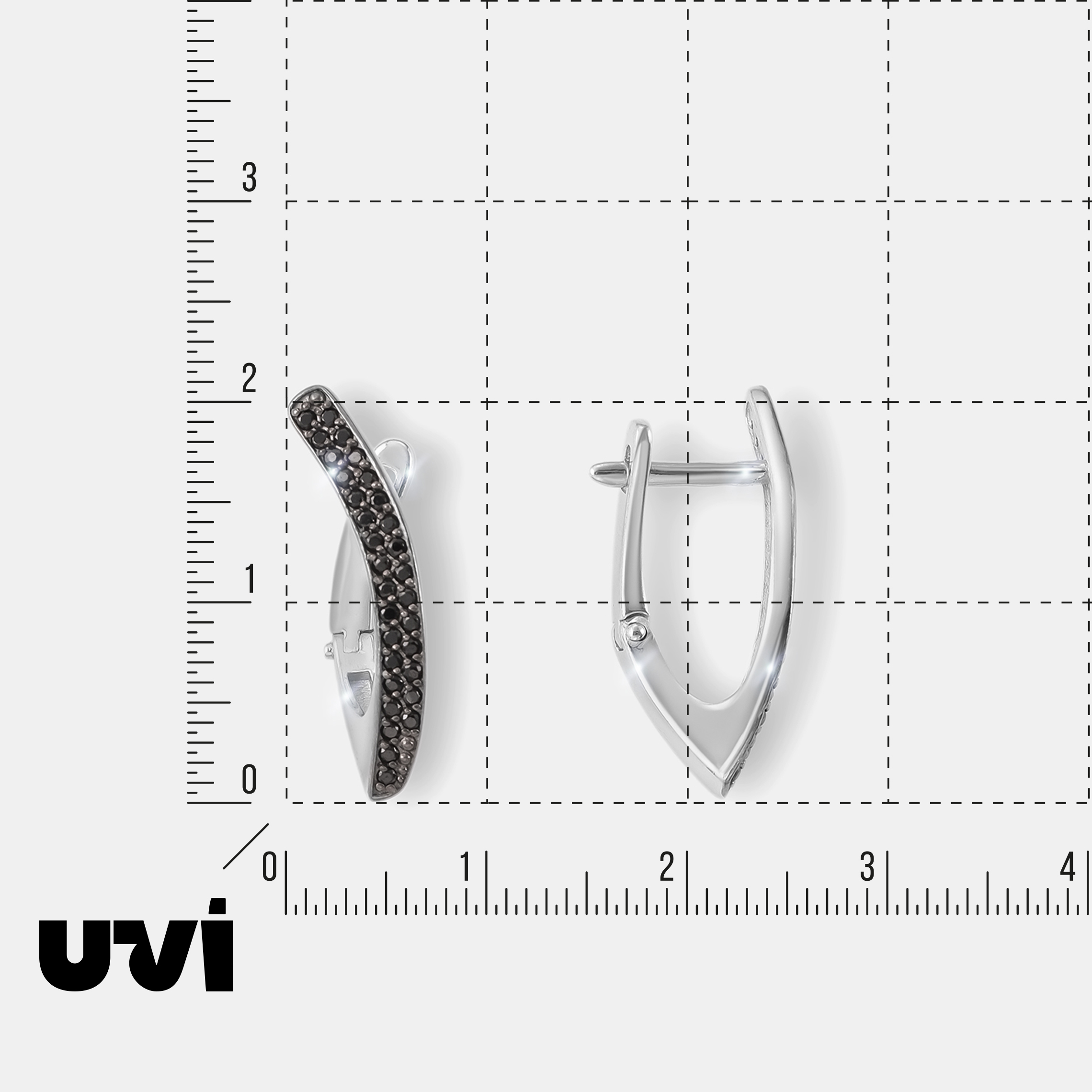 Серебряные серьги со шпинелью