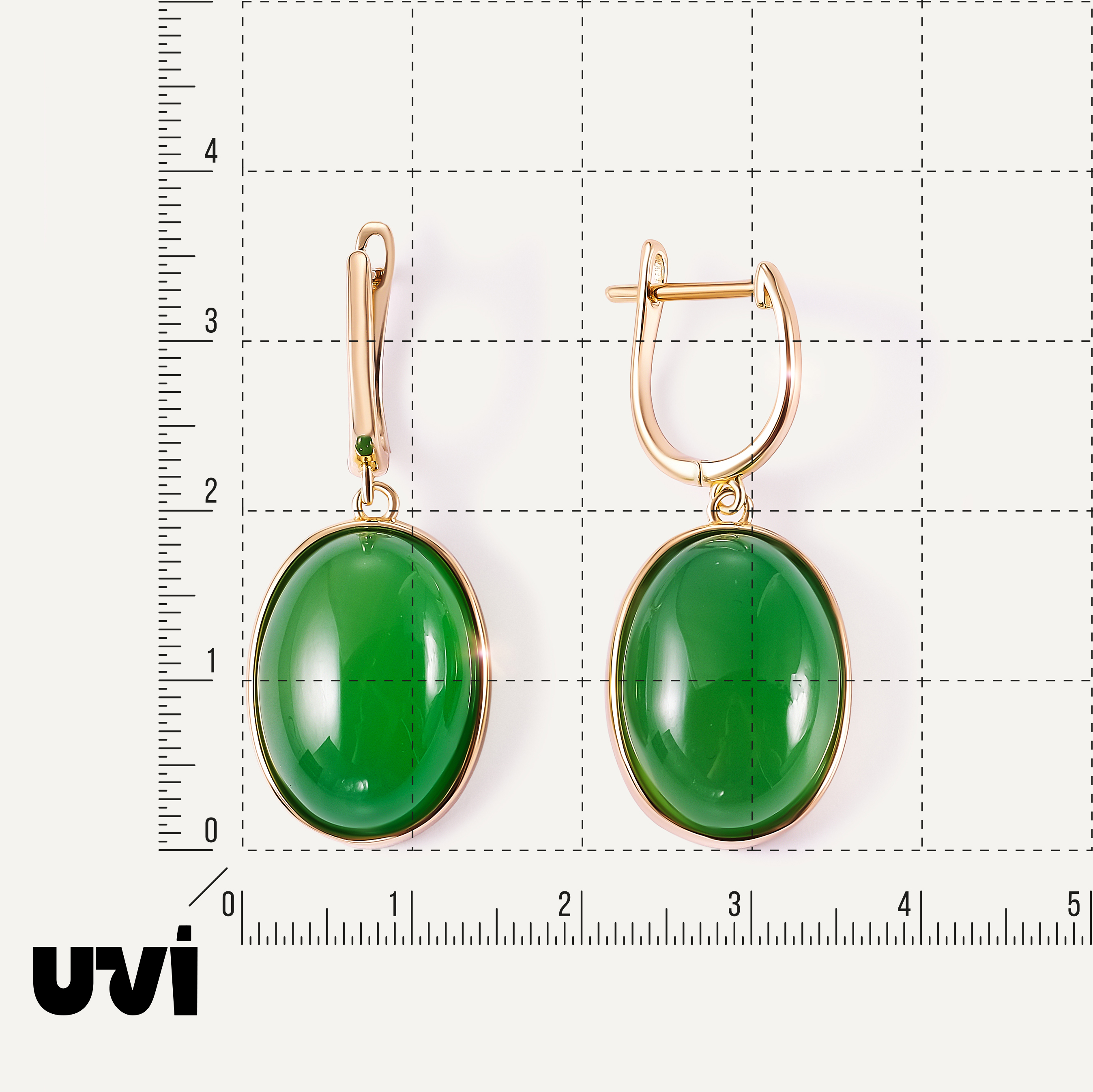 Серебряные серьги с зелеными халцедонами