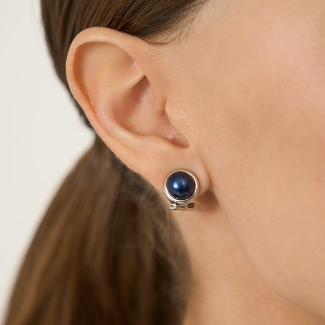 Серебряные серьги с жемчугом