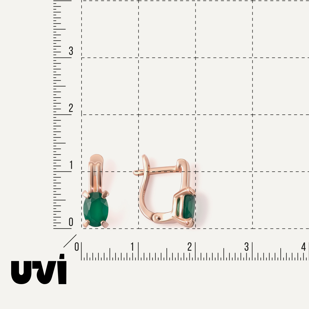 Серебряные серьги с агатами