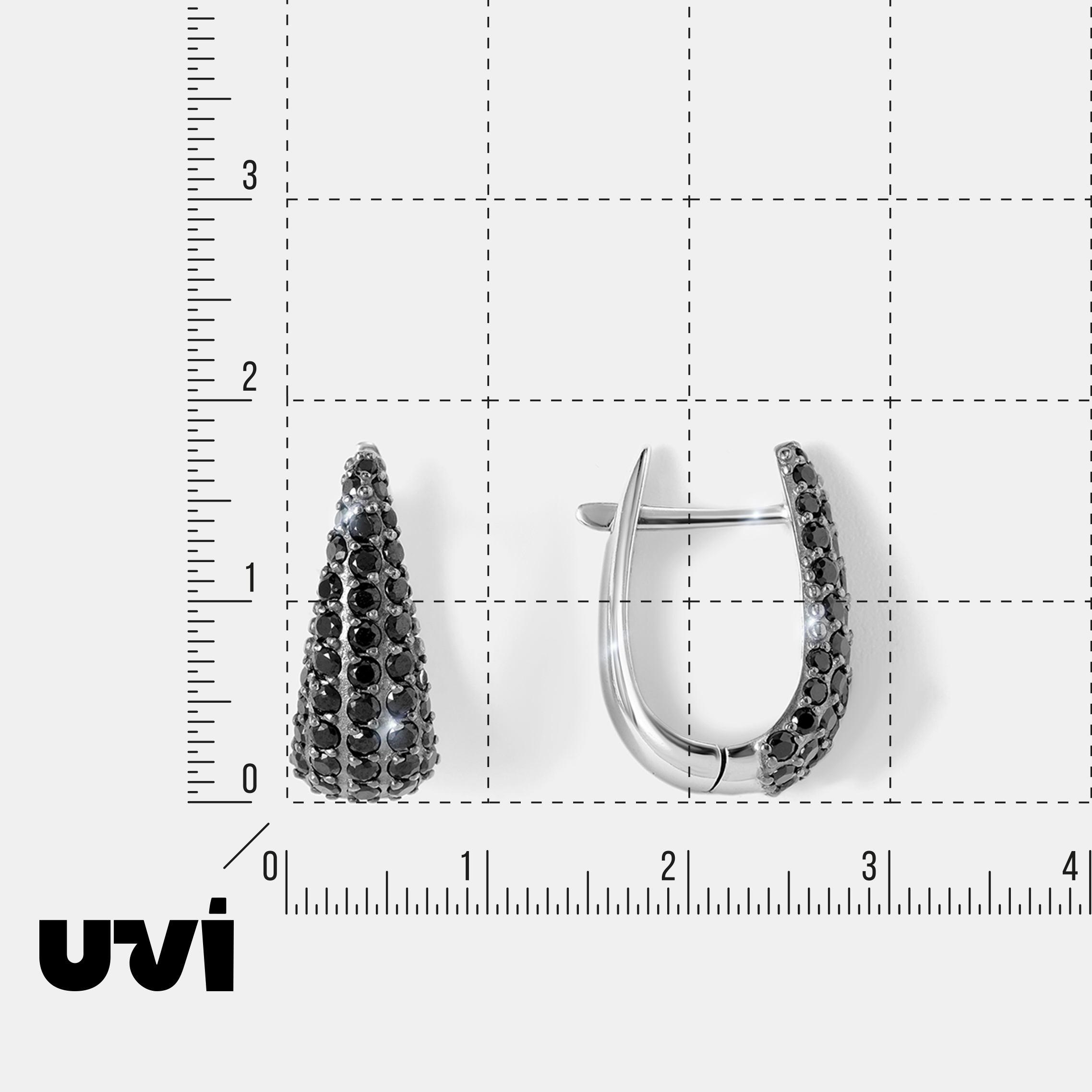 Серебряные серьги со шпинелью