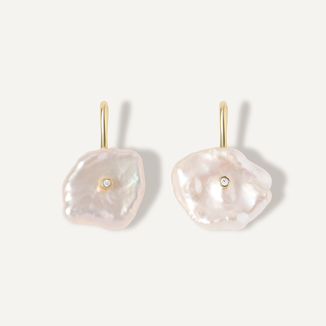 Серебряные серьги с жемчугом