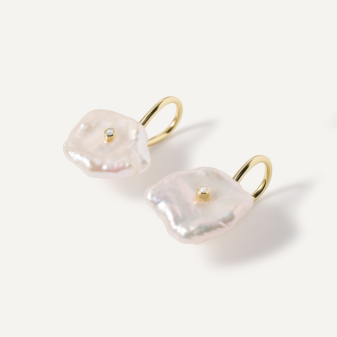 Серебряные серьги с жемчугом