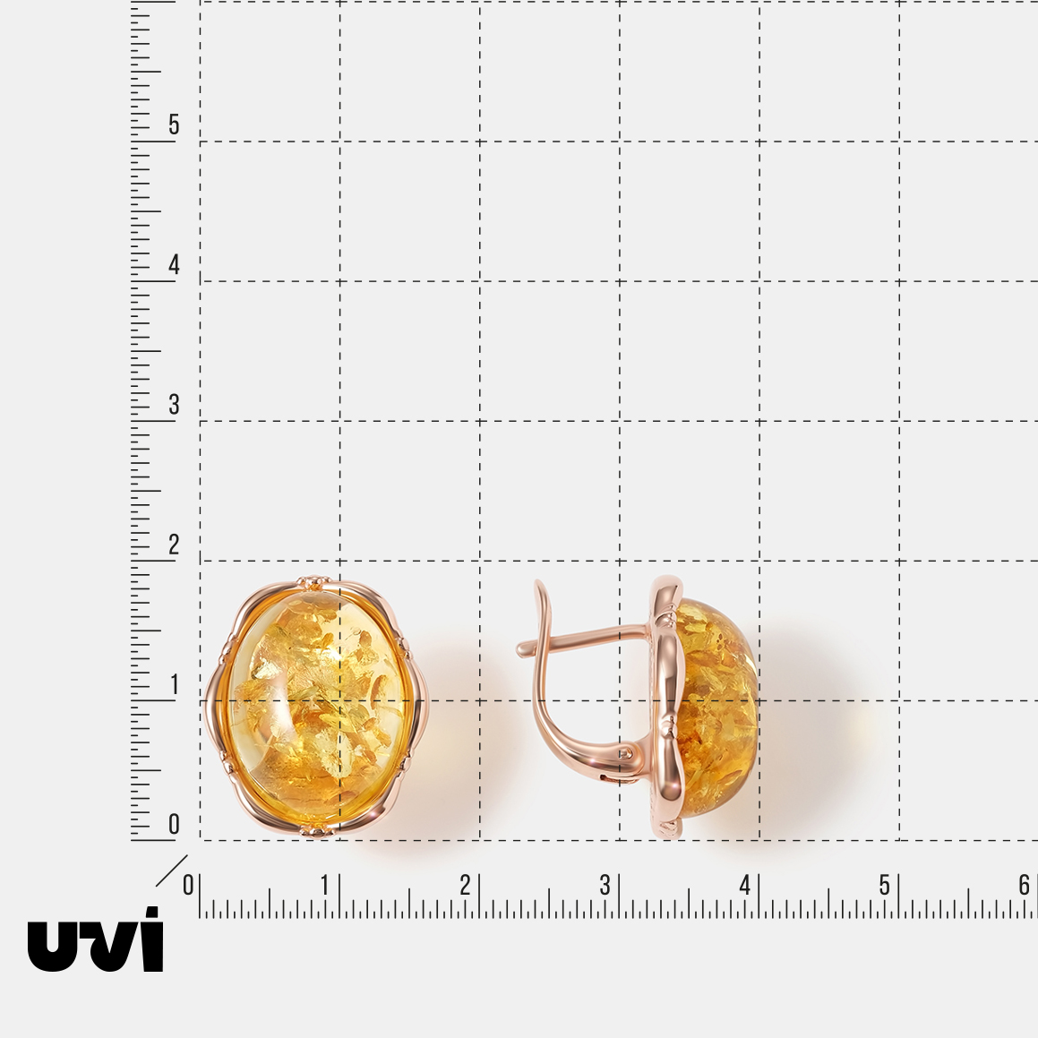 Серебряные серьги с янтарем