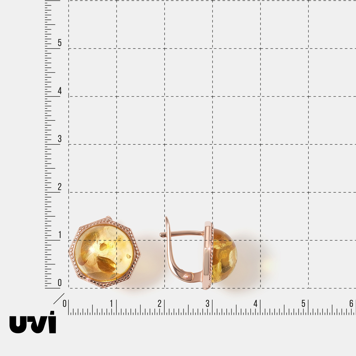 Серебряные серьги с янтарем