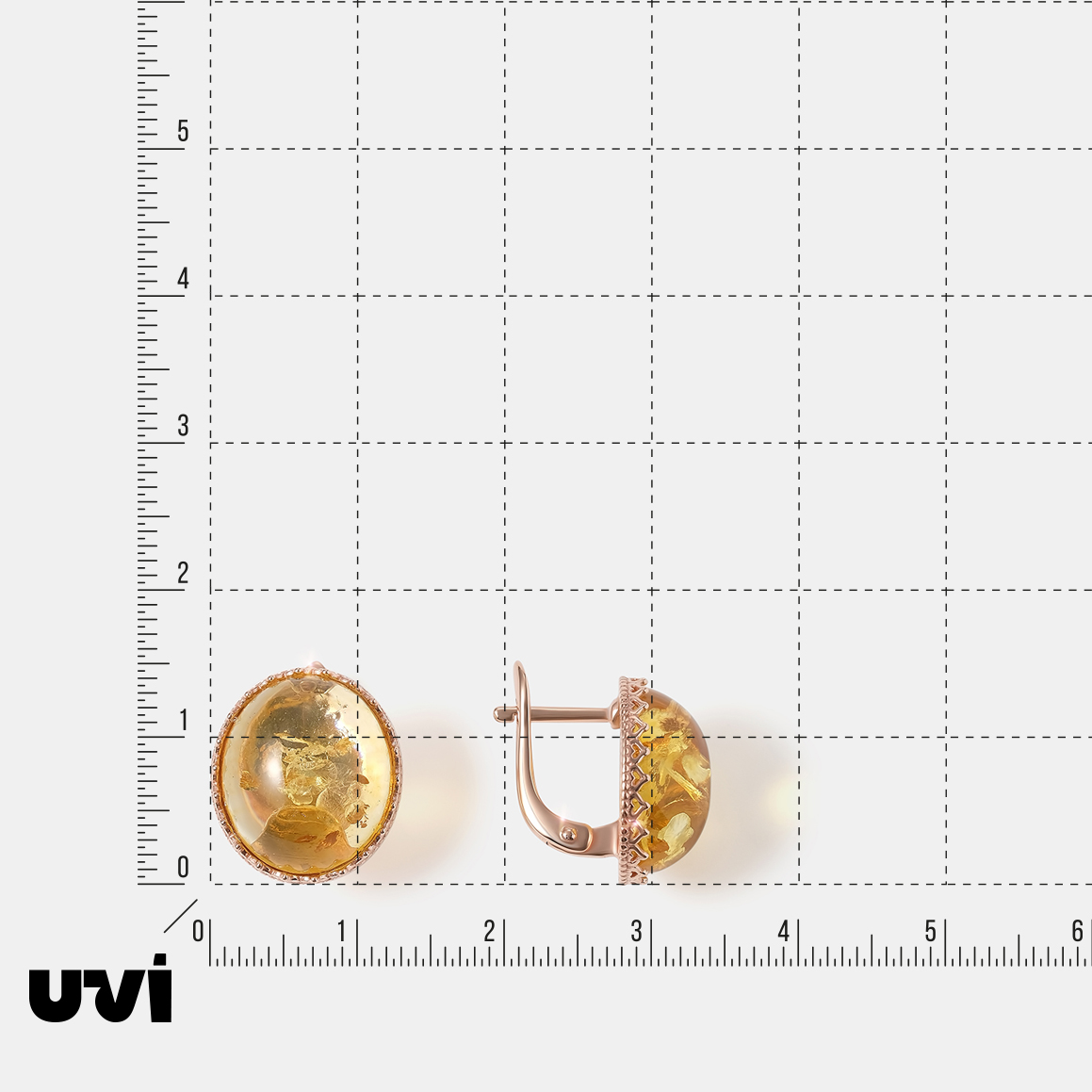 Серебряные серьги с янтарем