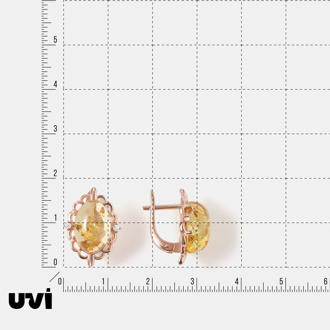 Серебряные серьги с янтарем
