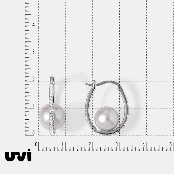 Серебряные серьги с жемчугом Эдисон