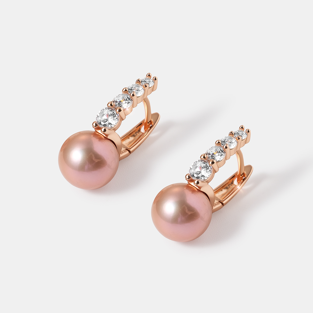 Серебряные серьги с жемчугом Эдисон