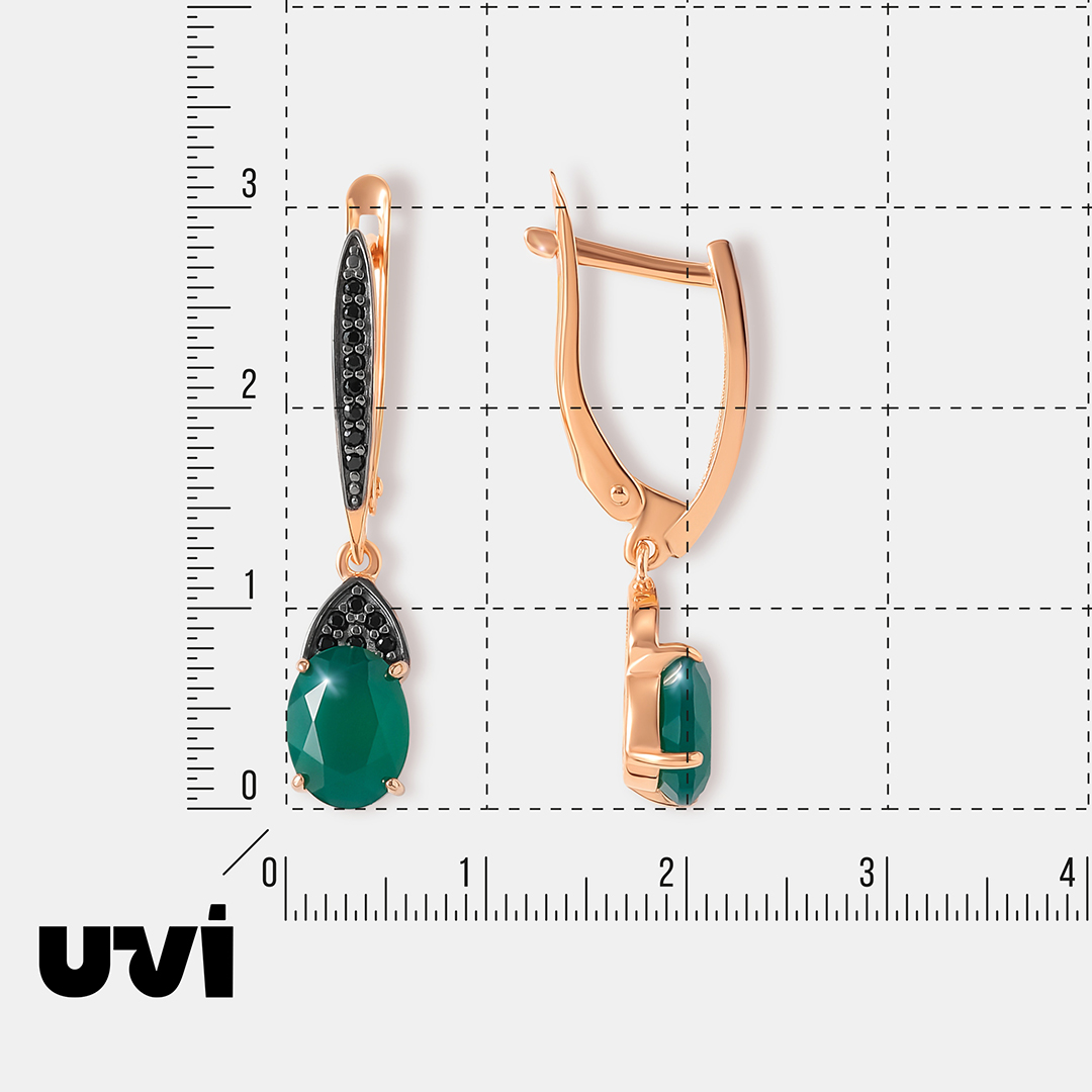 Серебряные серьги с агатами