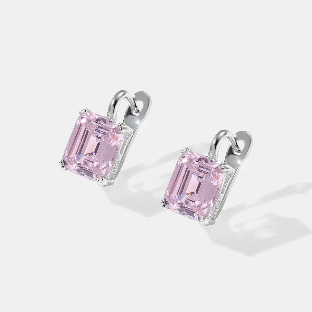 Серебряные серьги с кубическим цирконием