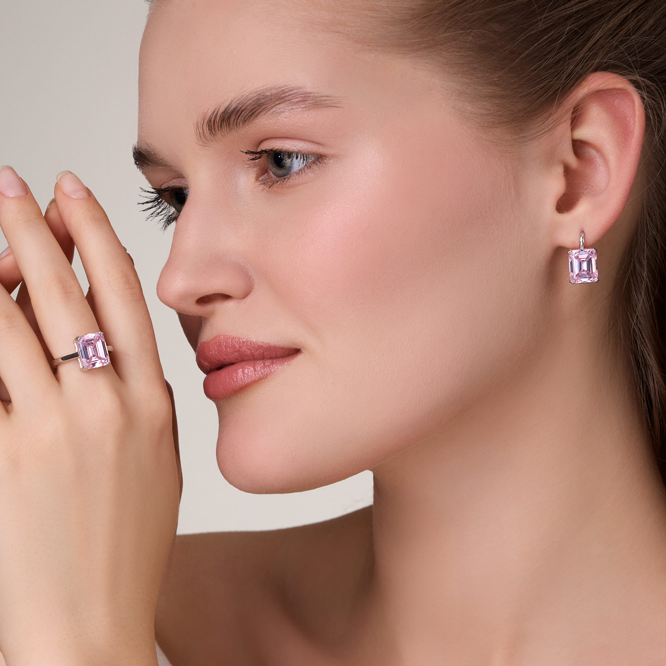 Серебряные серьги с кубическим цирконием