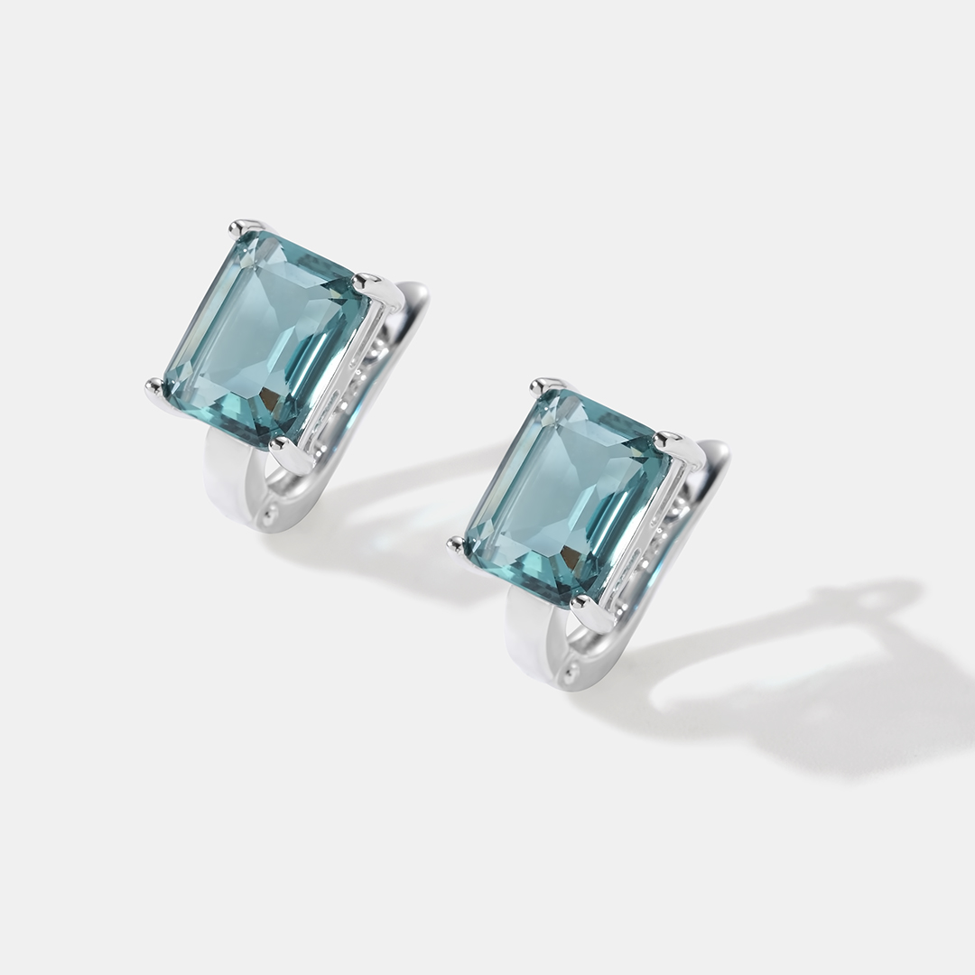 Серебряные серьги с алпанитами