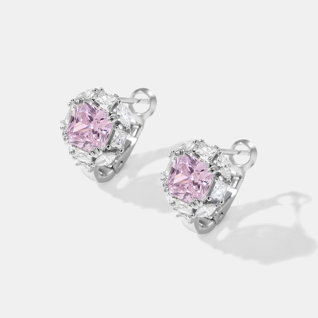 Серебряные серьги с кубическим цирконием