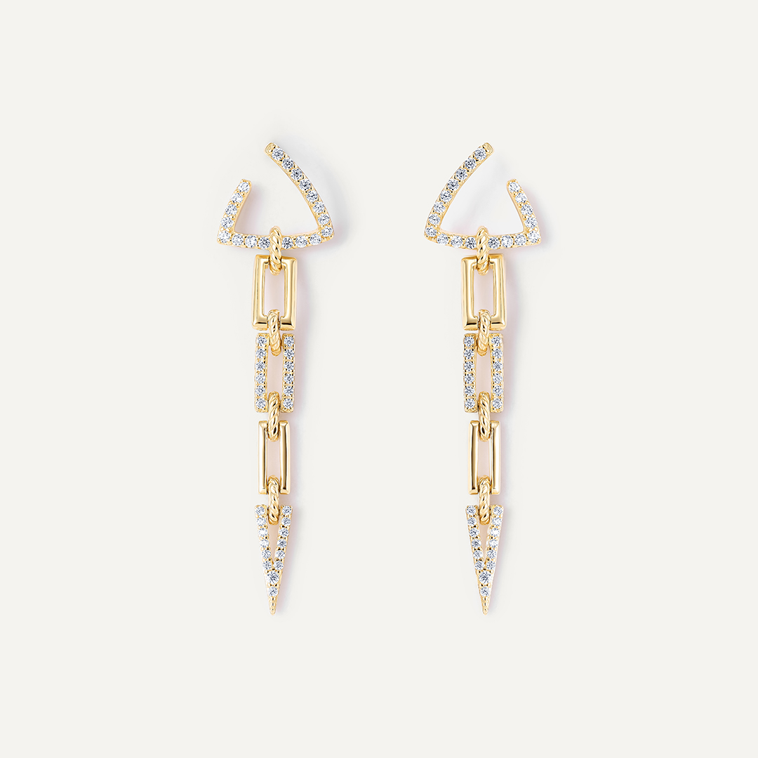 Серебряные серьги-пусеты с кубическим цирконием