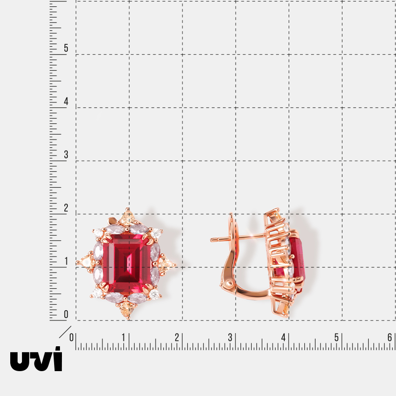 Серебряные серьги с кубическим цирконием