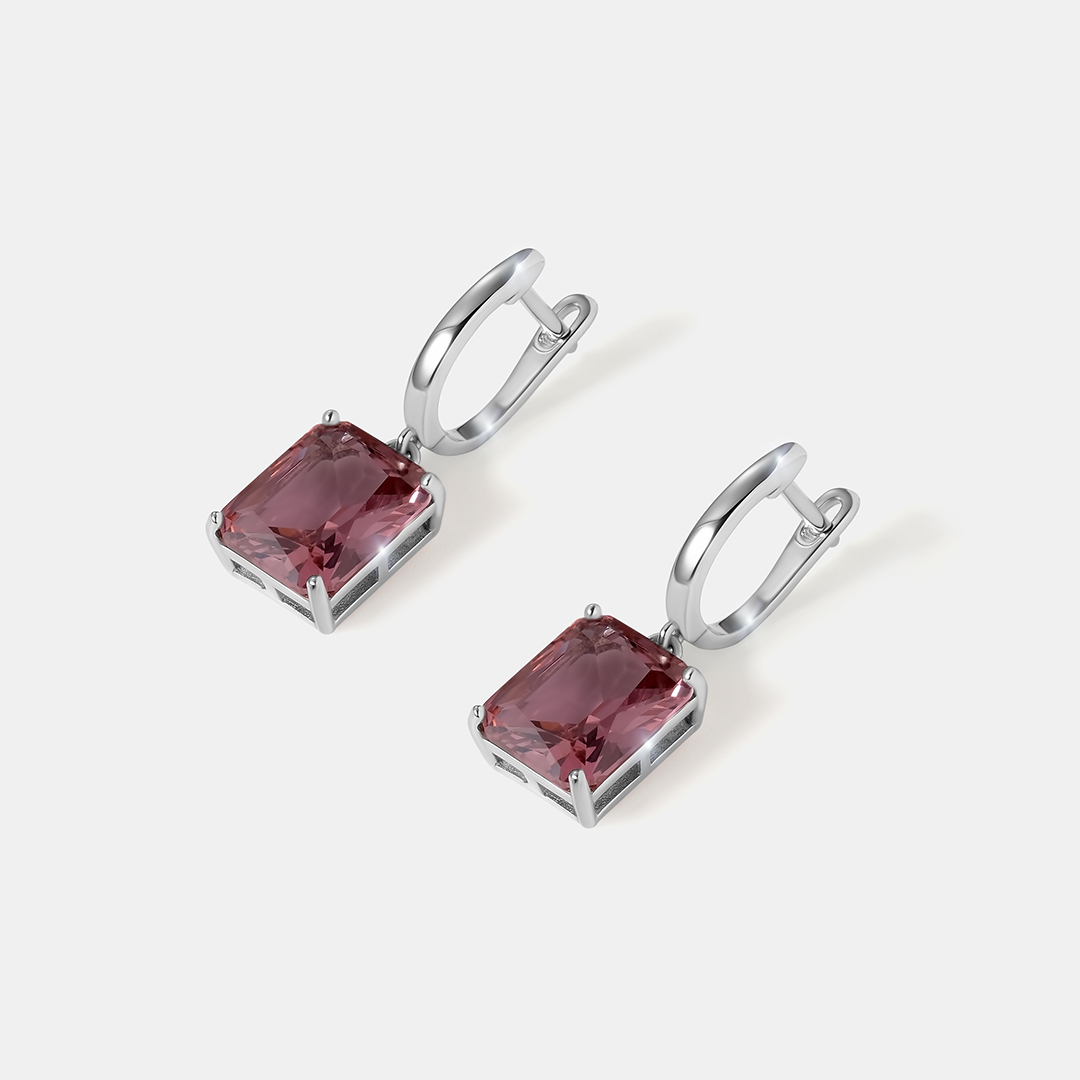 Серебряные серьги с султанитами