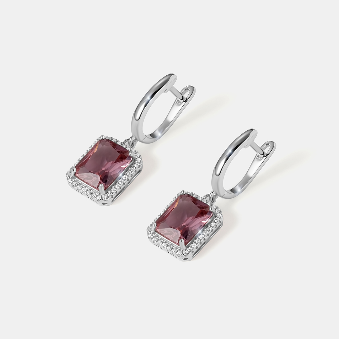 Серебряные серьги с султанитами