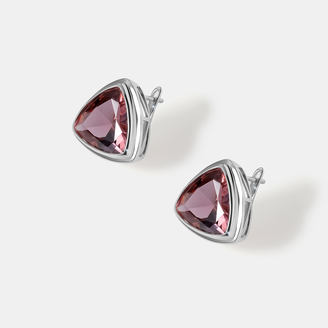 Серебряные серьги с султанитами