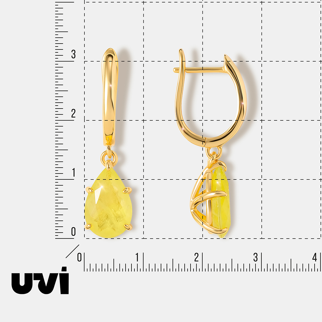 Серебряные серьги с горным хрусталем