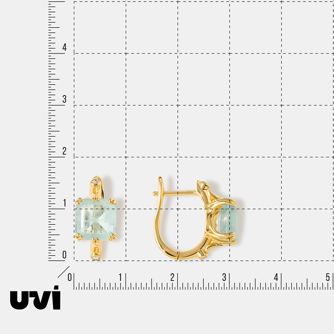 Серебряные серьги с горным хрусталем