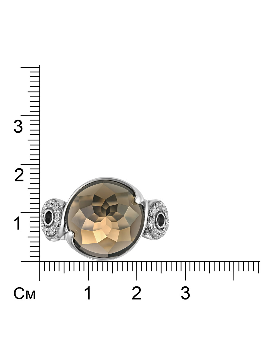 Серебряное кольцо с кварцем