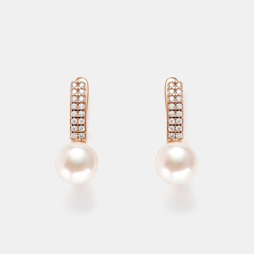 Серебряные серьги с жемчугом