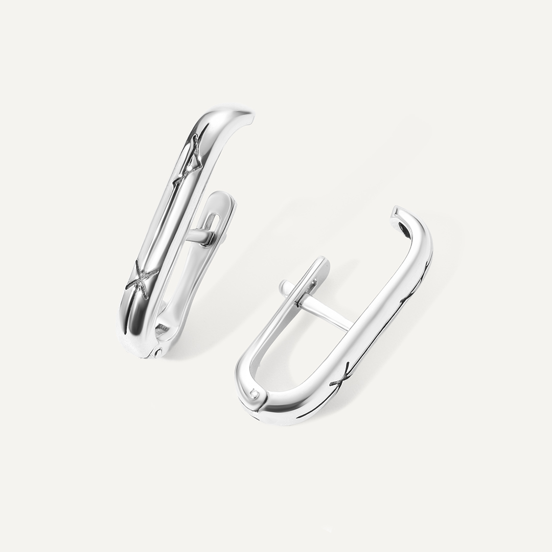 Серебряные серьги "Хризма"