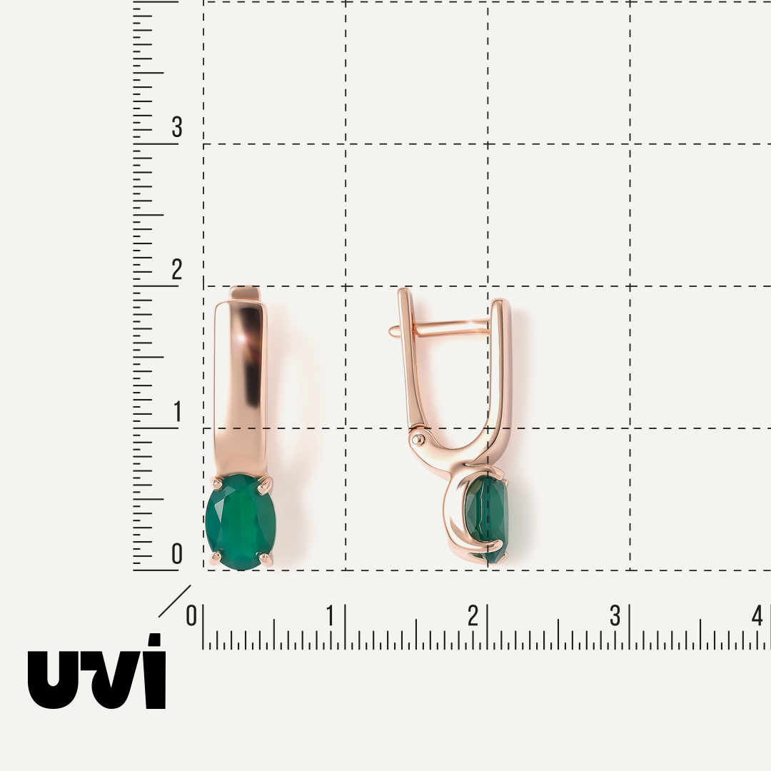 Серебряные серьги с агатами