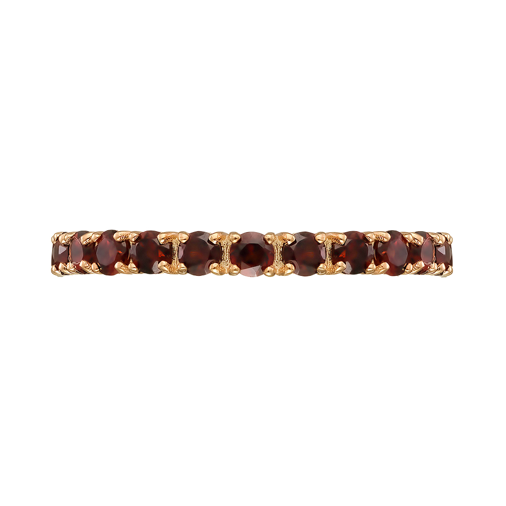 Серебряное кольцо 925 пробы; вставки 15 Гранат;