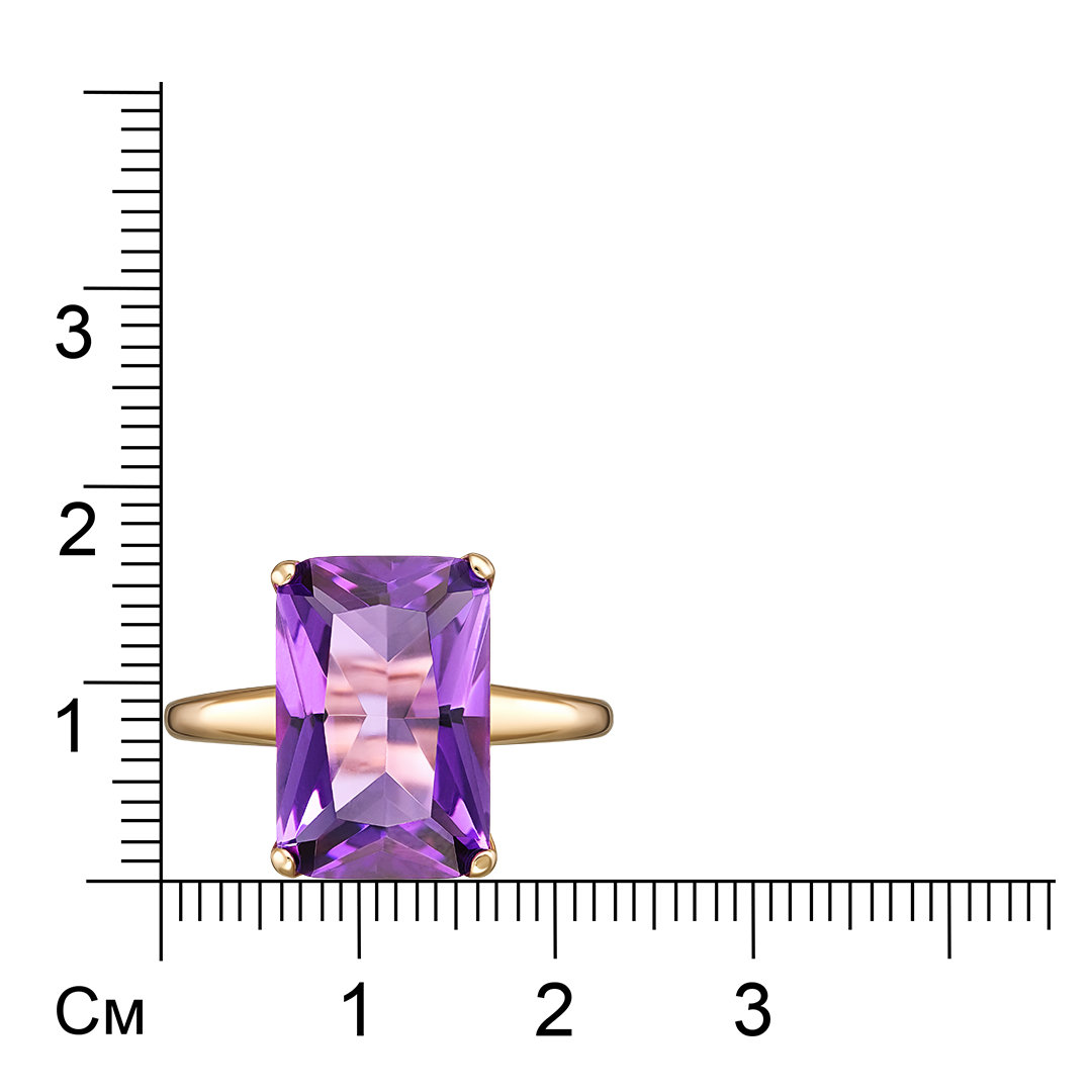 Серебряное кольцо с аметистом