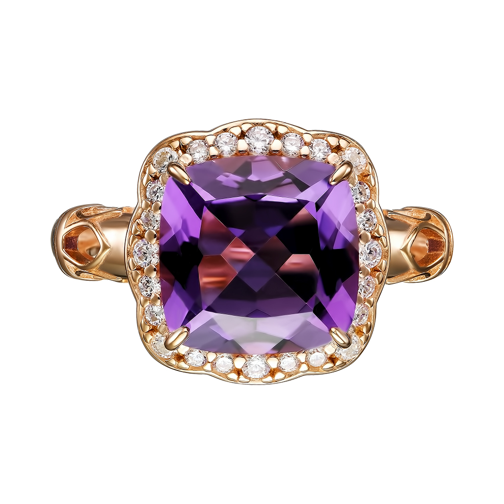 Серебряное кольцо с аметистом