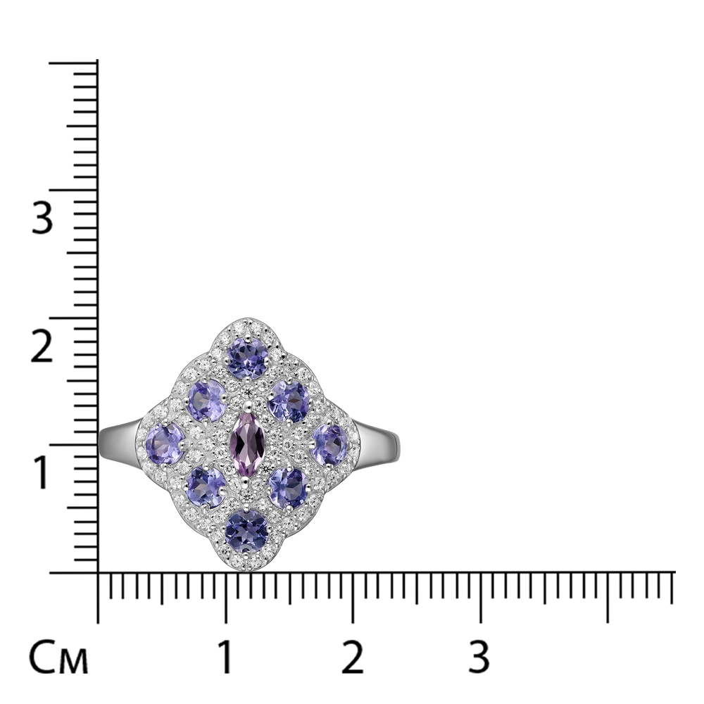 Серебряное кольцо с аметистом