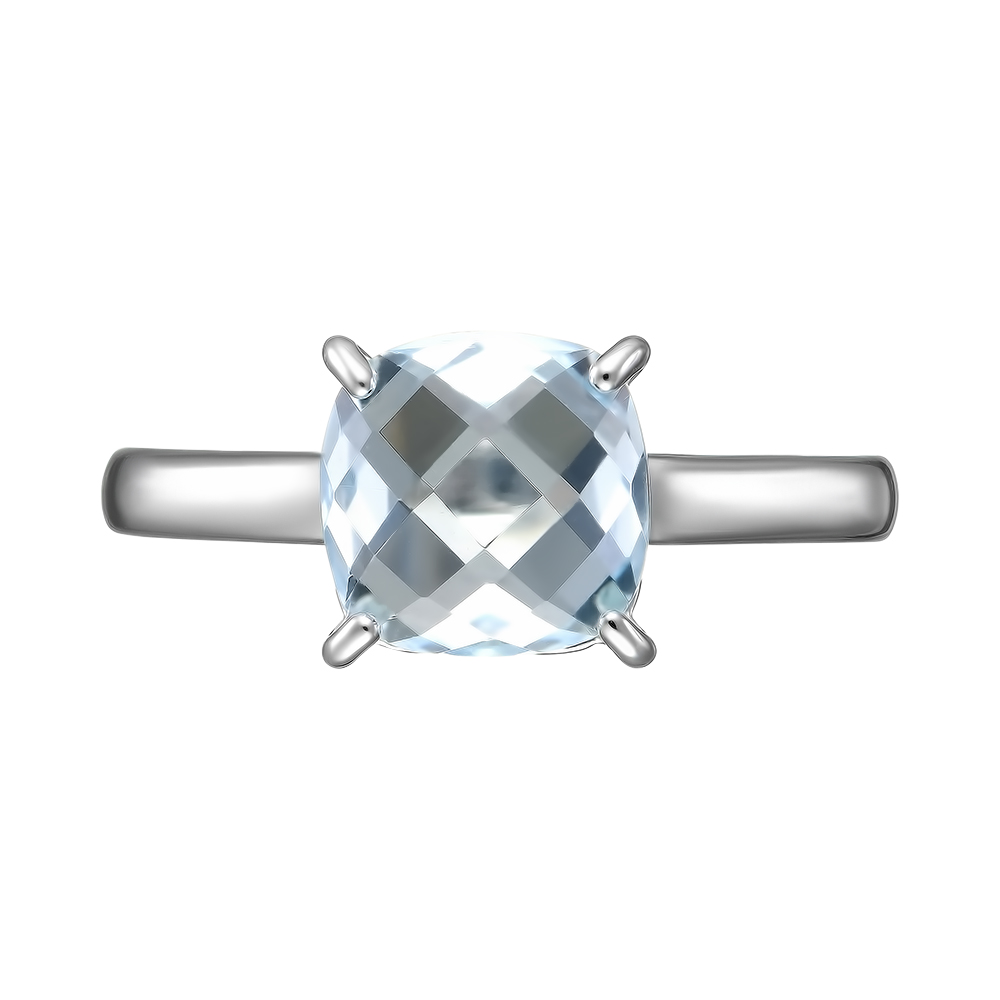 Серебряное кольцо 925 пробы; вставки 1 Топаз;