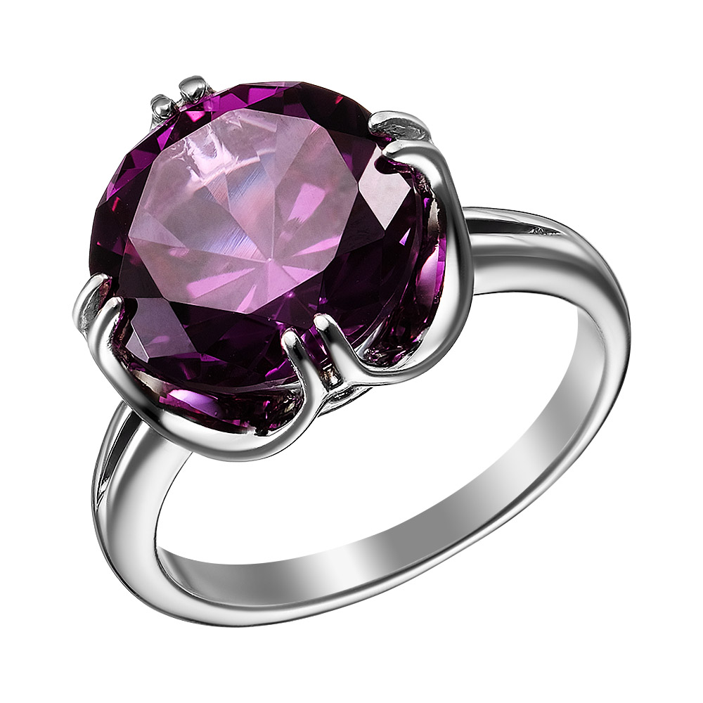 Серебряное кольцо с корундом