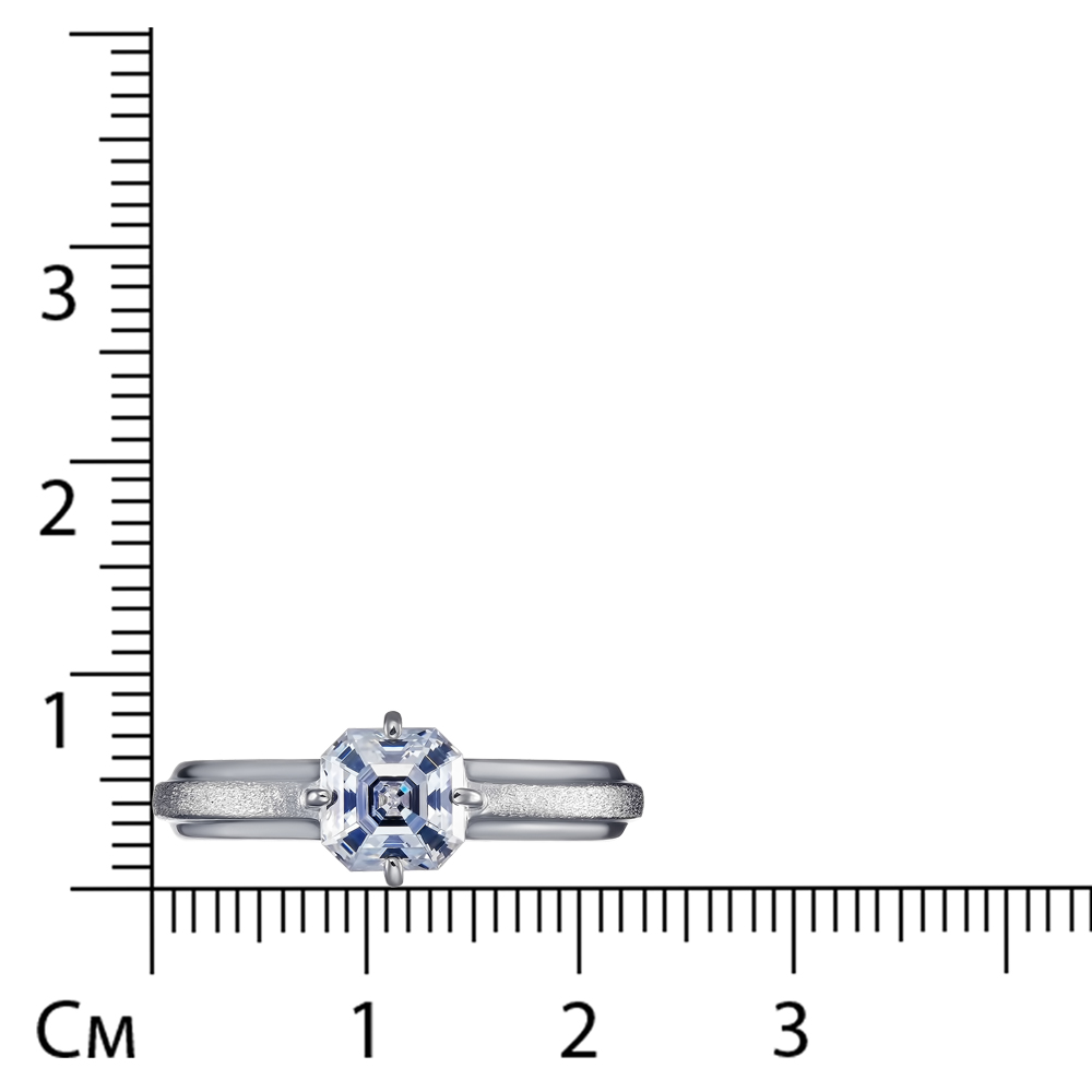 Серебряное кольцо с фианитом