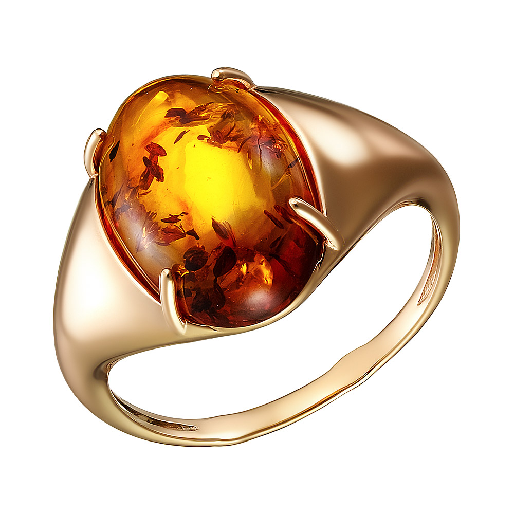Серебряное кольцо 925 пробы; вставки 1 Янтарь пресс.;
