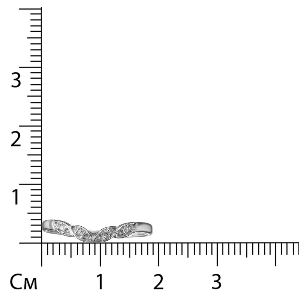 Серебряное кольцо с кубическим цирконием