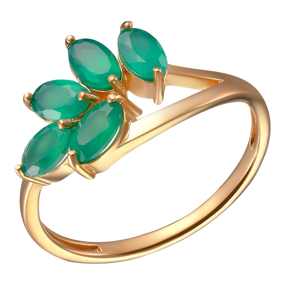 Серебряное кольцо 925 пробы; вставки 5 Агат;