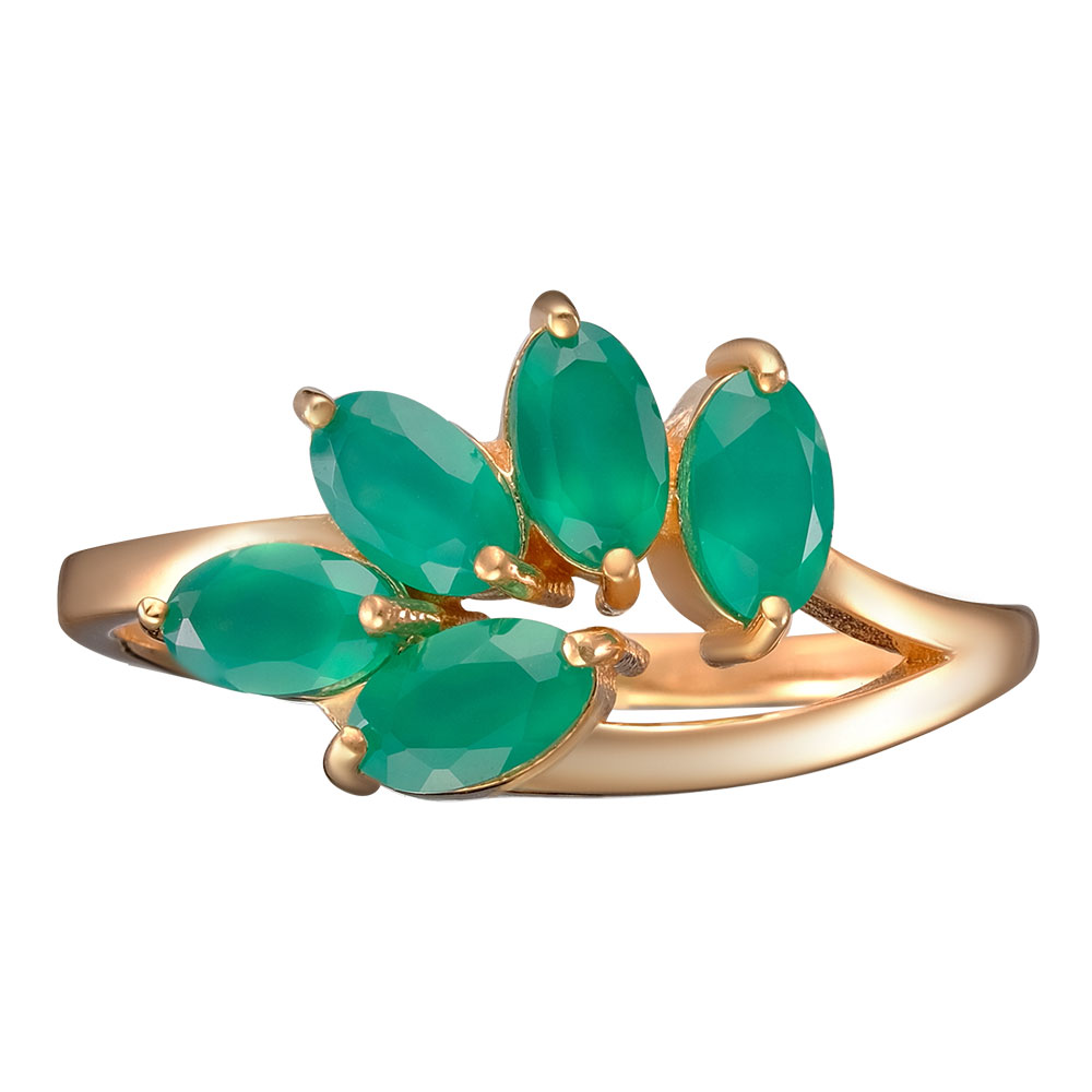 Серебряное кольцо 925 пробы; вставки 5 Агат;