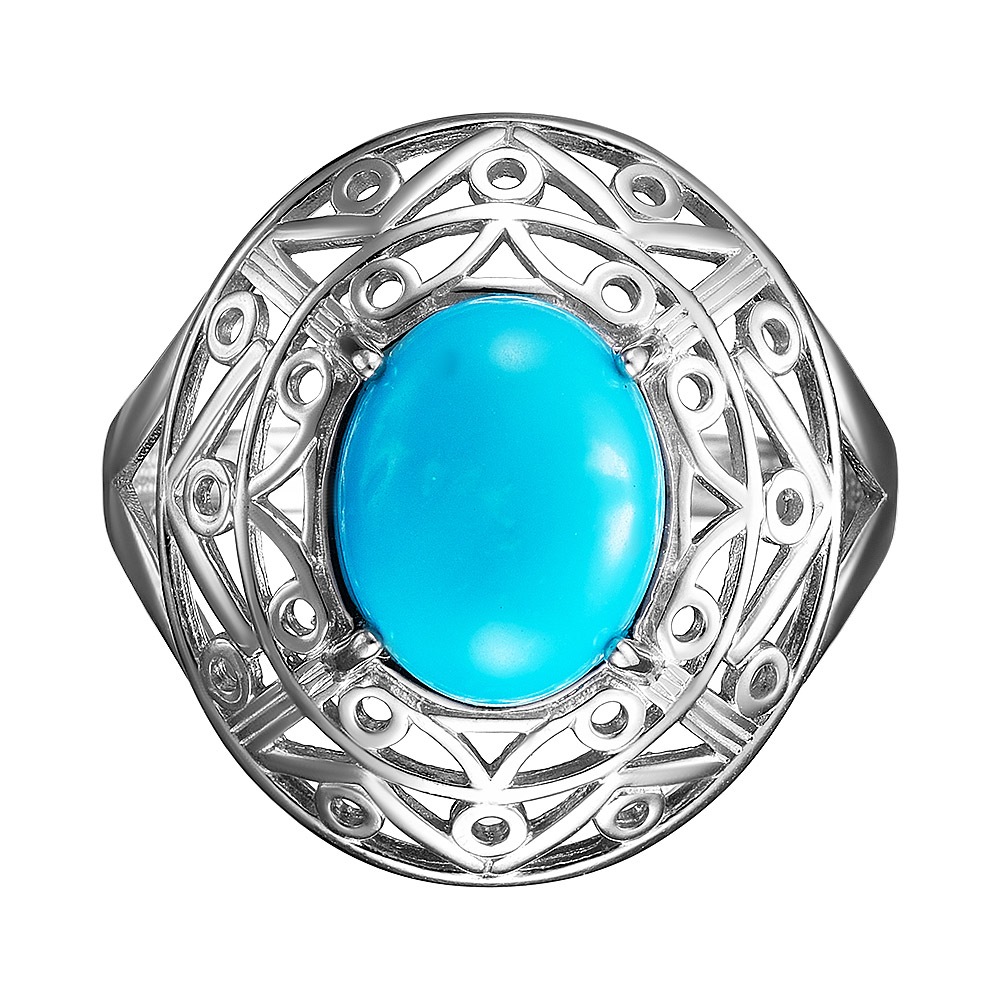Серебряное кольцо 925 пробы; вставки 1 Бирюза Армения;